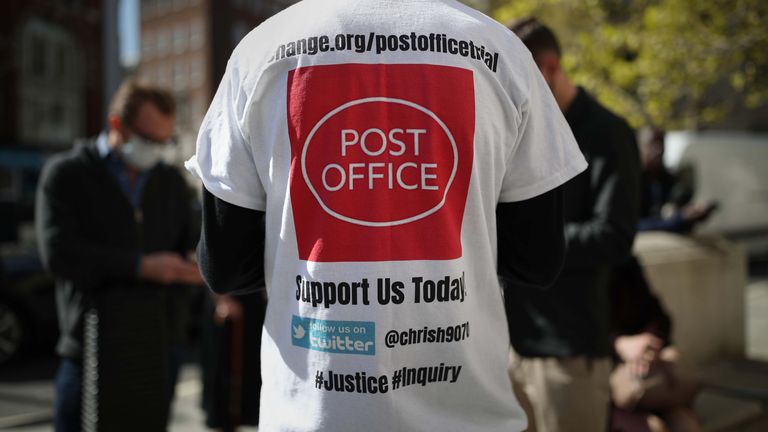 Protesters outside the Royal Courts of Justice in London