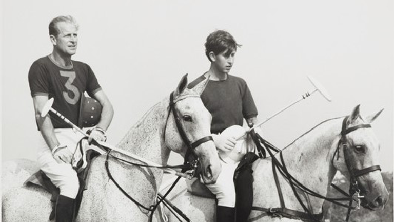 The Prince of Wales and The Duke of Edinburgh in 1966.