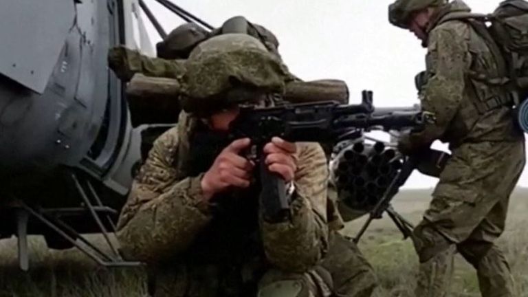 Russia conducts military drills in Crimea