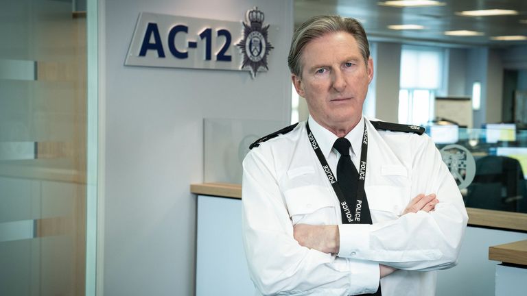 Adrian Dunbar as Superintendent Ted Hastings in Line Of Duty. Pic: BBC/World Productions/Steffan Hill