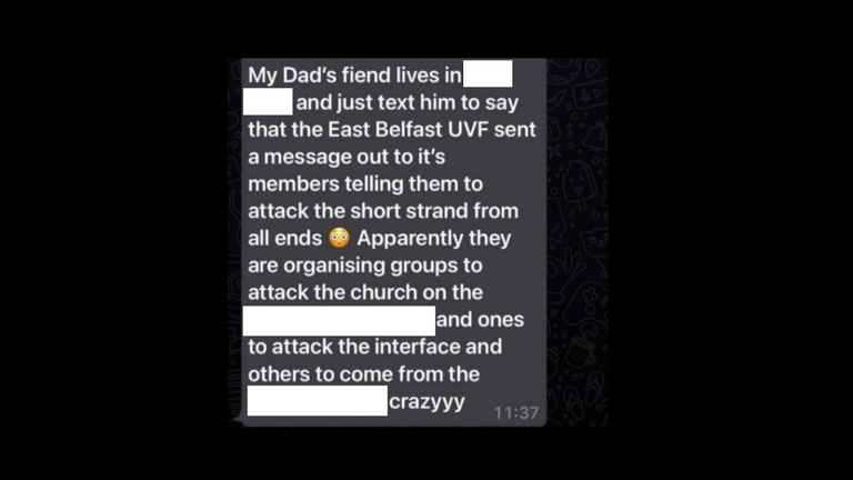 This is a screenshot of another WhatsApp message that circulated last week.