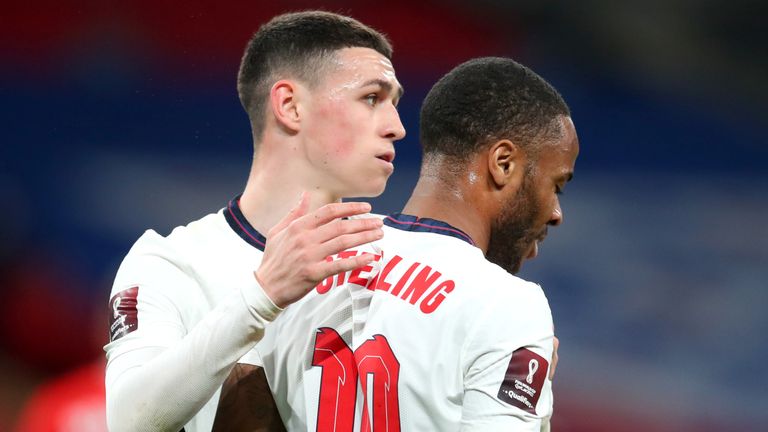 Raheem Sterling and Phil Foden will likely both be in Gareth Southgate&#39;s 26-man England squad this summer - but who will make the starting XI?