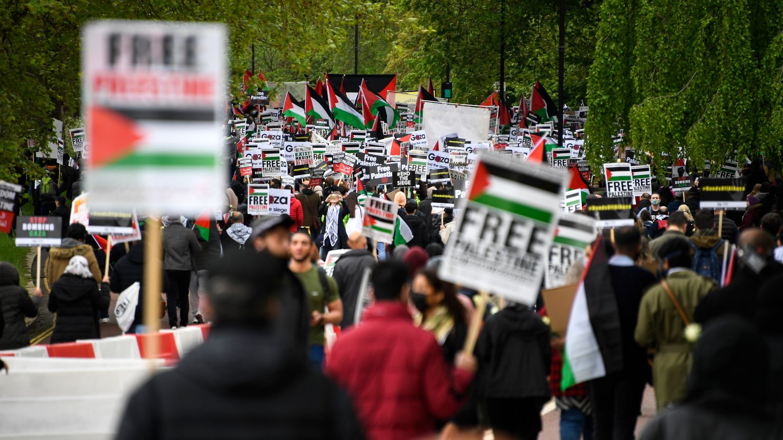 Met Police Officer Under Investigation For Shouting Free Palestine At Protest Uk News Sky News