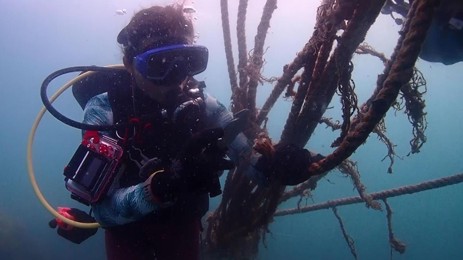 Abandoned fishing nets in Thailand's oceans are being transformed into COVID19 protective gear