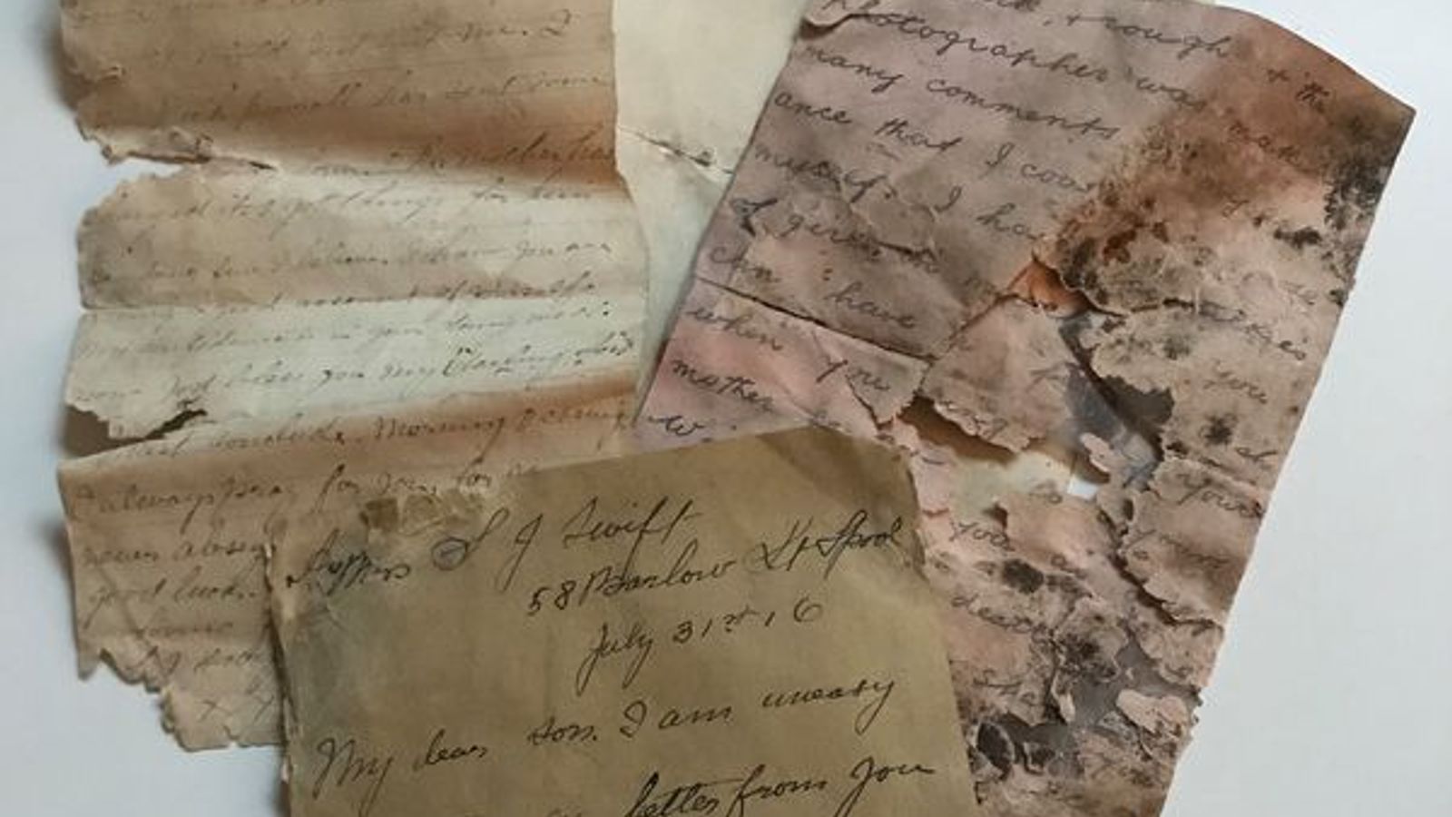 French couple find WWI letters to English soldier hidden under their  floorboards for 100 years | UK News | Sky News