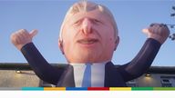 A 30ft inflatable of Boris Johnson
