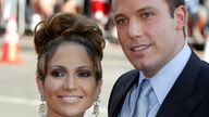 Jennifer Lopez and Ben Affleck at the premier of Gigli in 2003