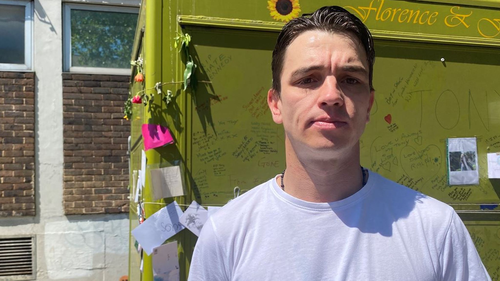 Islington stabbing Tributes to Tony Eastlake at vigil for flower