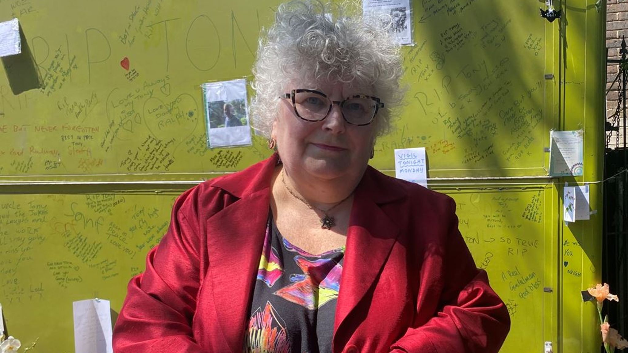 Islington stabbing Tributes to Tony Eastlake at vigil for flower