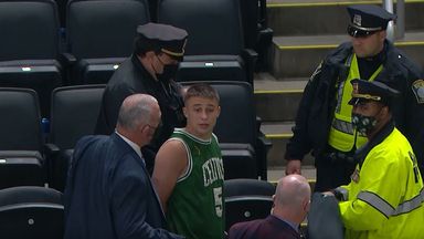 Celtics fan arrested after throwing bottle