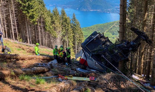 Mottarone: Cable car falls on Italian mountain, killing at least 13 people - Vimarsana News