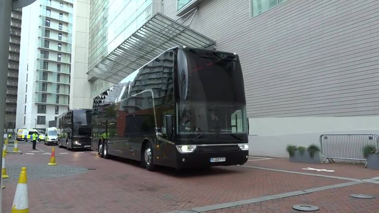 Man Utd leave team hotel after protests