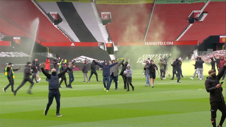 Man Utd fans break into Old Trafford