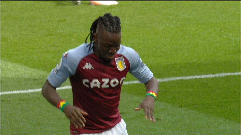 Goal B Traore (24) Aston Villa 1 - 0 Manchester Utd