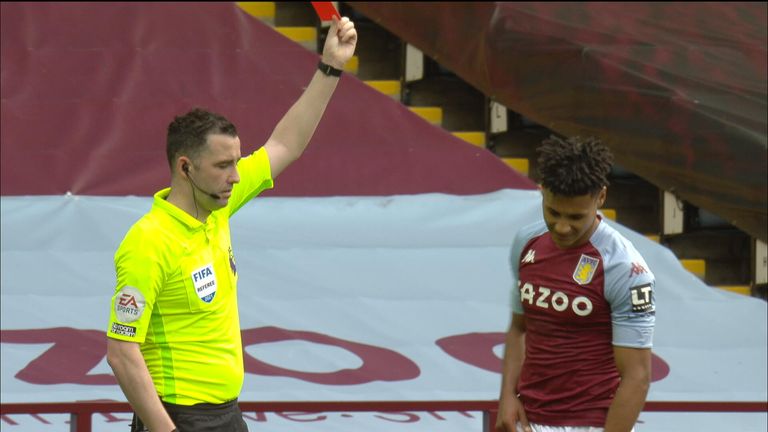 Watkins sent-off for diving (89)