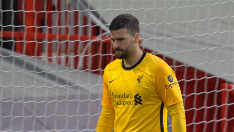 Shot E Cavani (5) Manchester Utd 0 - 0 Liverpool