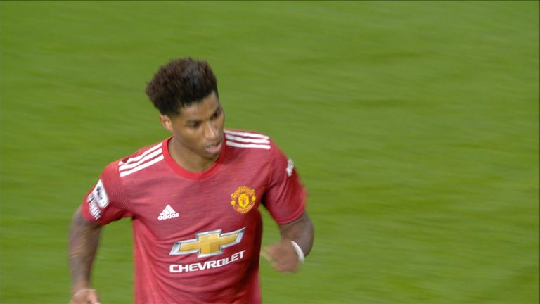 Goal M Rashford (68) Manchester Utd 2 - 3 Liverpool
