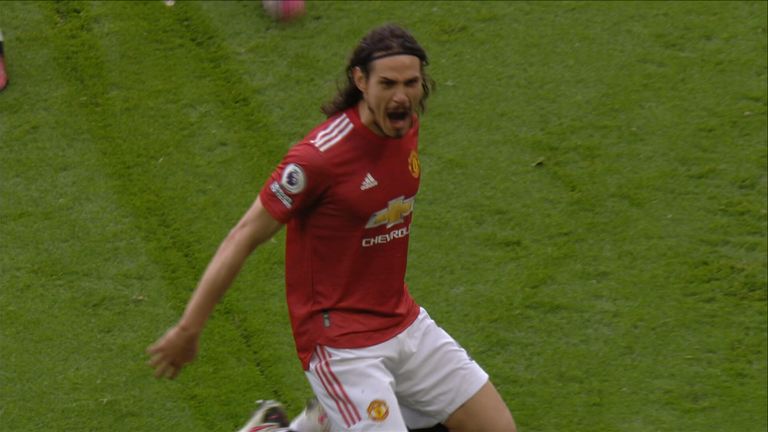 Cavani scores from 40 yards out!
