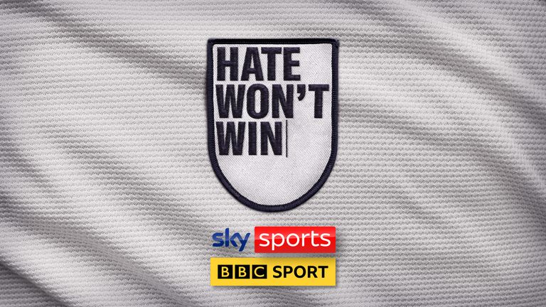 Jenson Button, Gary Lineker, Kelly Cates, Alan Shearer, Gary Neville, Micah Richards, Gabby Logan, Ebony-Rainford-Brent, Jamie Carragher, Jermaine Jenas, Jamie Redknapp and Nasser Hussain among BBC and Sky stars united against online hate