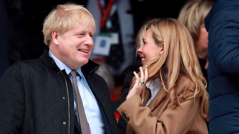 Boris Johnson and Carrie Symonds 