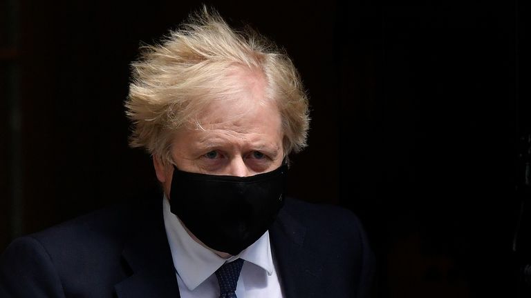 Prime Minister Boris Johnson leaves Downing Street