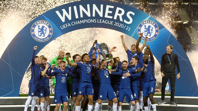 Chelsea have won the Champions League for a second time. Pic: AP