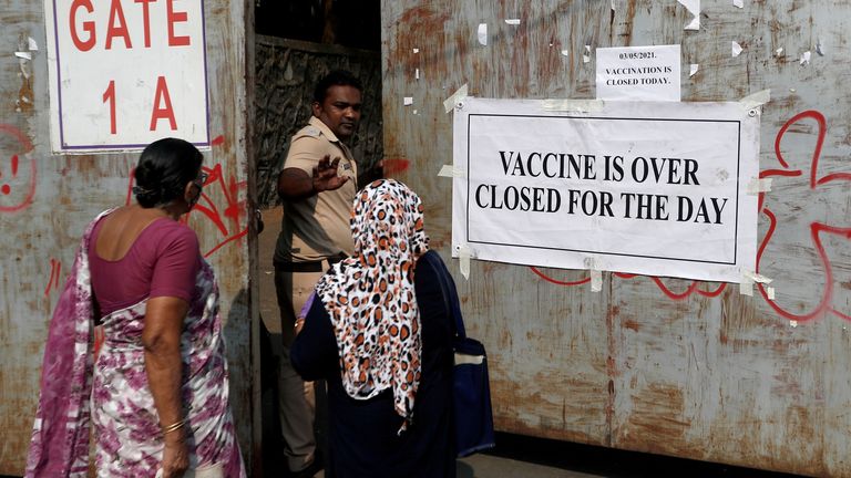 India has vaccinated only 3.8% of its population of nearly 1.4 billion