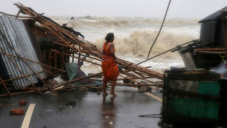 Odisha state has seen widespread damage to homes and buildings