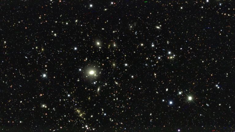 A deep field image of one of the regions of space analysed to plot the dark matter map. Pic: Dark Energy Survey 