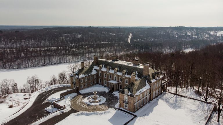 One of the properties in New York State which is part of the investigations. Pic: Associated Press