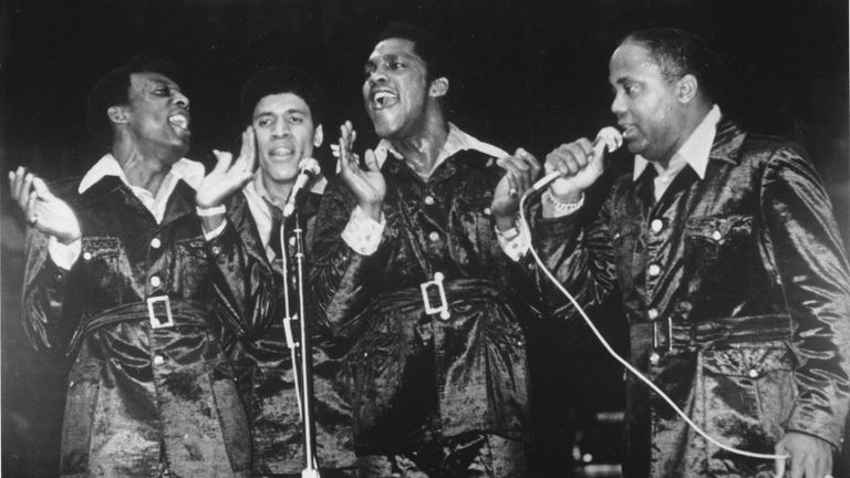 This is a May 1971 photo of the popular rock-and-roll group the Drifters. (AP Photo)