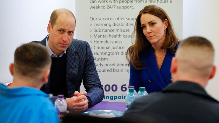 The duke and duchess visited Turning Point Scotland