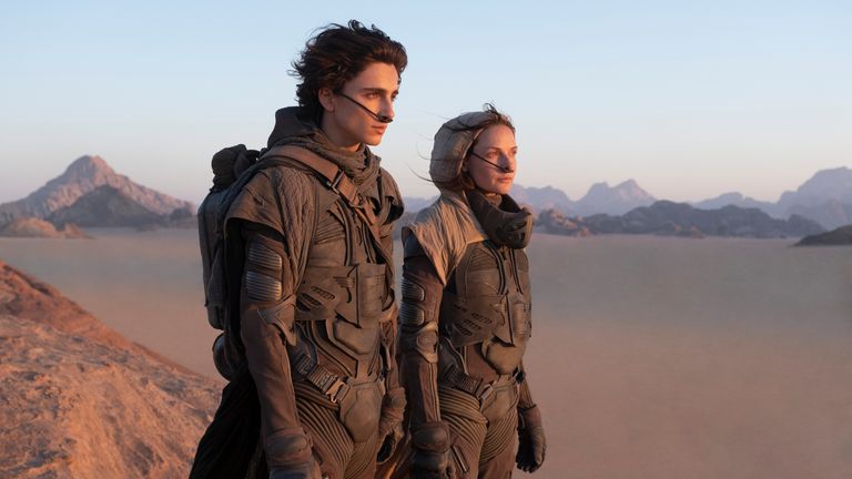 Timothee Chalamet and Rebecca Ferguson in Dune. Pic: Warner Bros/ Legendary Pictures