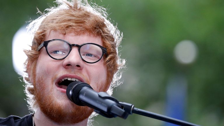 Singer Ed Sheeran performs on NBC&#39;s &#39;Today&#39; show in New York City, U.S., July 6, 2017