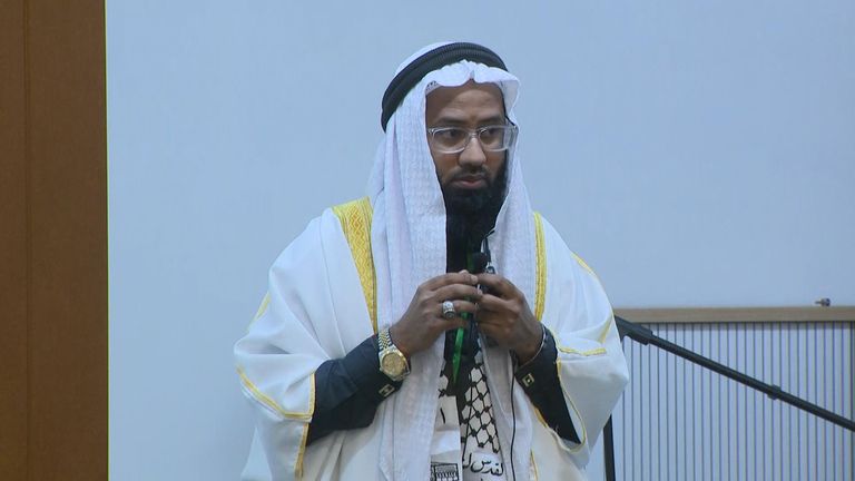 Abu Sayed Ansarey led today&#39;s prayers at Hounslow Muslim Centre&#39;s 