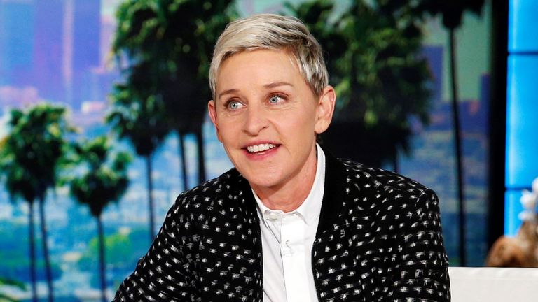 Ellen DeGeneres pictured on her show in 2016. Pic: AP