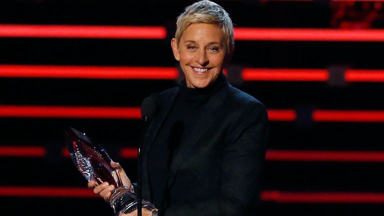 Ellen DeGeneres accepts the humanitarian award at the People&#39;s Choice Awards 2016 in Los Angeles, California January 6, 2016. REUTERS/Mario Anzuoni
DOWNLOAD PICTURE
Date: 07/01/2016 13:00
Dimensions: 2200 x 1688
Size: 1.2MB
Edit Status: new
Category: E
Topic Codes: ENT US
Fixture Identifier: TB3EC1709XAM4
Byline: Mario Anzuoni
City: Los Angeles
Country Name: UNITED STATES
Country Code: USA
OTR: LOA172
Credit: REUTERS
Source: Reuters
Caption Writer: HB
Source News Feeds: Reuters Marketplace - RPA