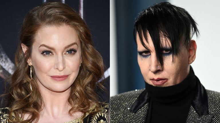 Marilyn Manson Game Of Thrones actress Esme Bianco with an axe and gave her shocks, lawsuit alleges | Ents & Arts News | Sky
