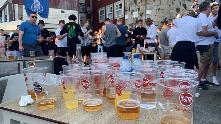 British fans have arrived in Porto for Manchester City vs Chelsea