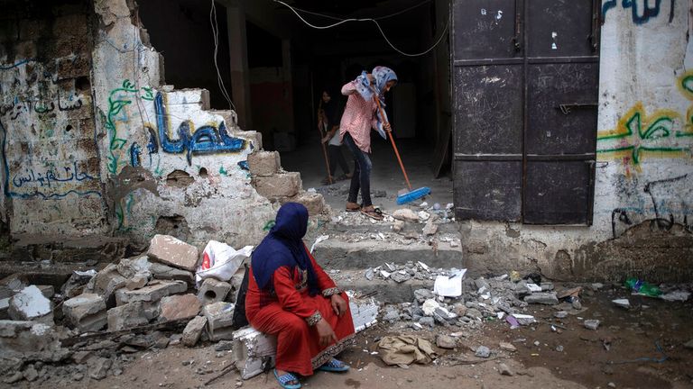 Beit Hanoun - nord de la bande de Gaza.  Pic: AP