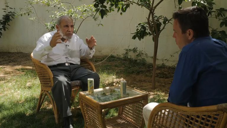 Mahmoud Zahar with Mark Stone
