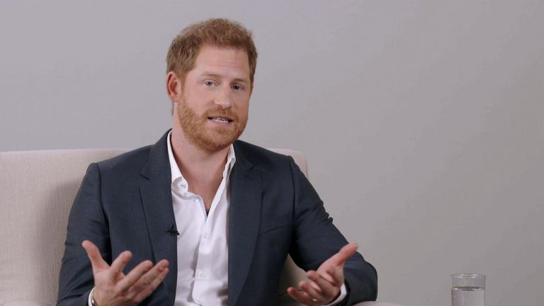 Prince Harry has said there is a link between climate change and mental health.