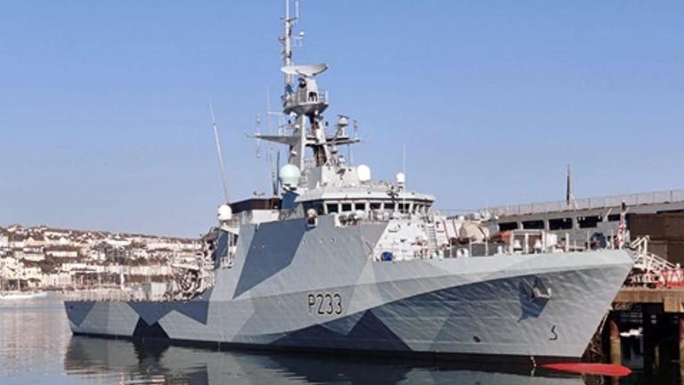 HMS Tamar یک کشتی گشت جدید نیروی دریایی سلطنتی است.  عکس: وزارت دفاع