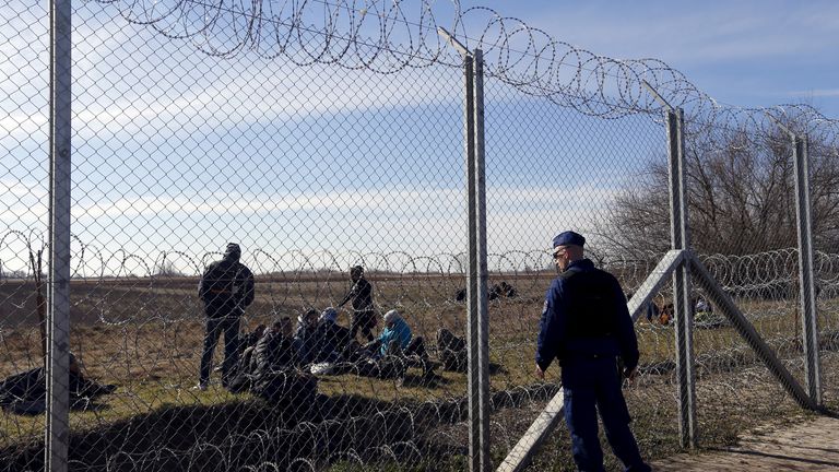 Viktor Orban had a razor wire fence built on the border with Serbia in 2016 during the migrant crisis