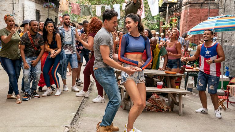 Anthony Ramos leads an ensemble cast for In The Heights. Pic: Macall Polay