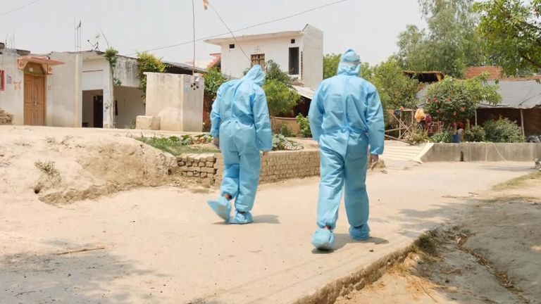 We wore hazmat suits when we visited the family&#39;s home
