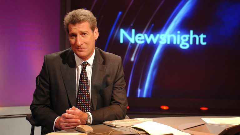 Jeremy Paxman presented Newsnight for 25 years