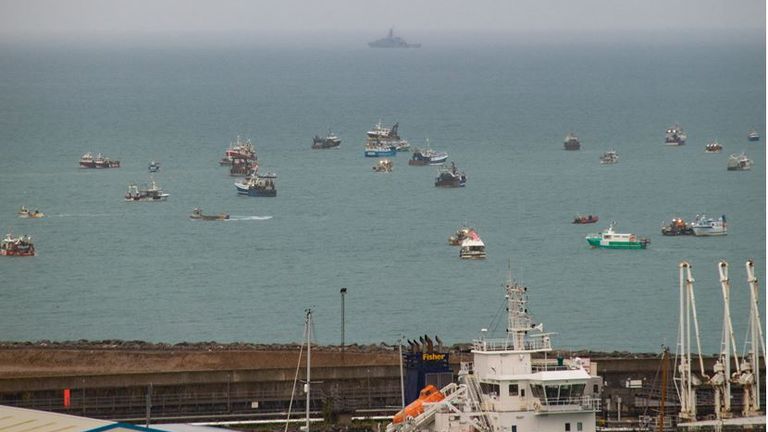 Jersey fishing row: Pic: Michael Bewley