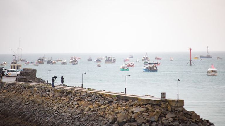 Jersey fishing row: Pic: Michael Bewley