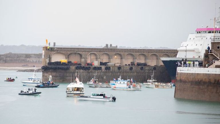 Jersey fishing row: Pic: Michael Bewley